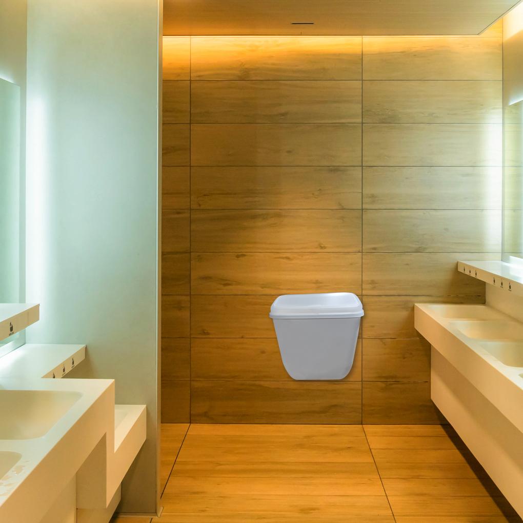 Hộp Đựng Rác Gắn Tường Bằng Nhựa Tiện Dụng Cho Phòng Tắm