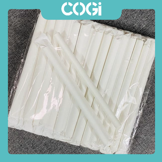 6 ống hút giấy Phi 6 | Phi 8 | Phi 12 BỌC MÀNG dùng 1 lần COGIGROUP  k3