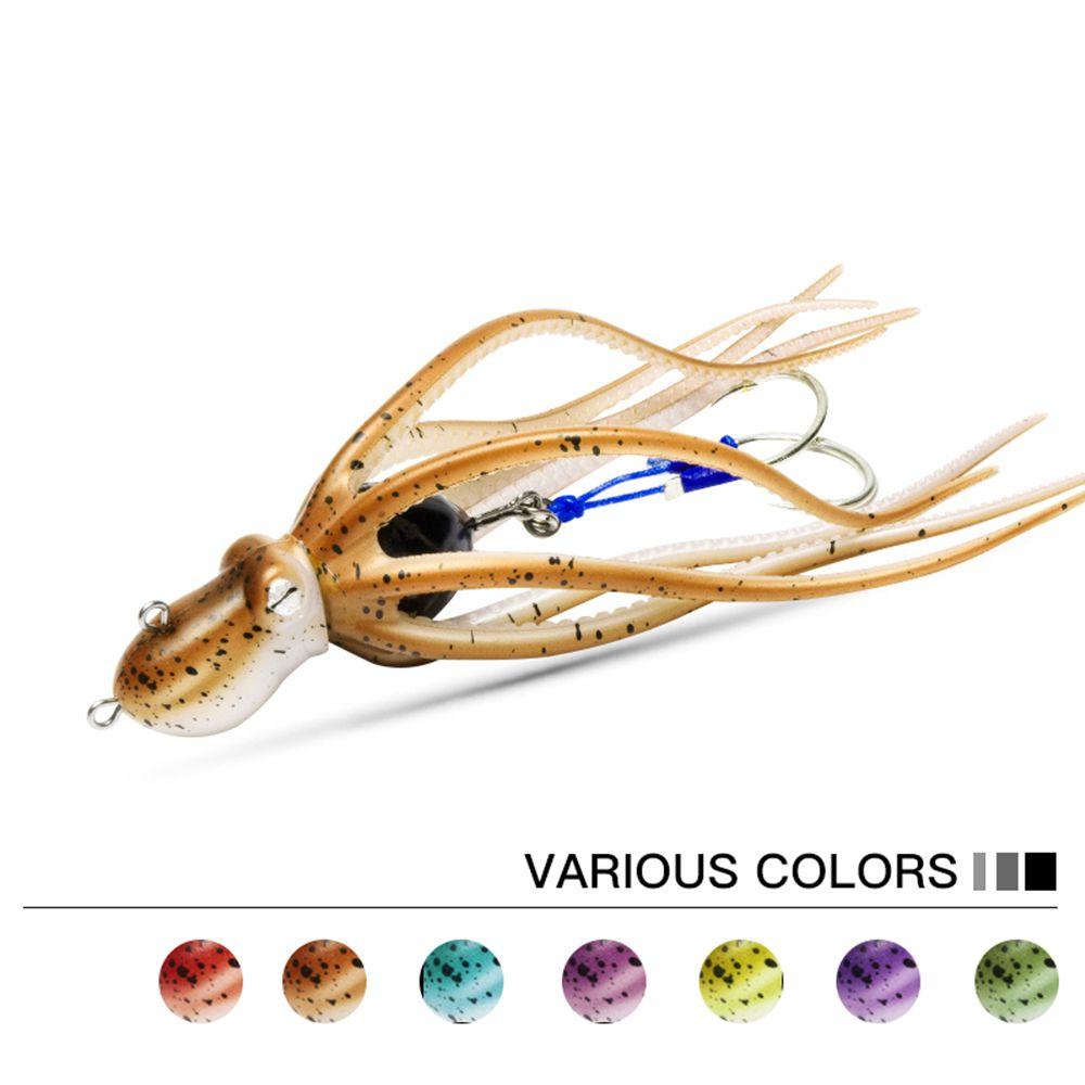 JONYE Mồi Câu Cá Giả Hình Bạch Tuộc Đuôi Dài Chất Lượng Cao