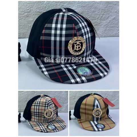 Nón kết snapback trẻ em 2 - 5 tuổi sọc mạc sắt vàng (❤️)