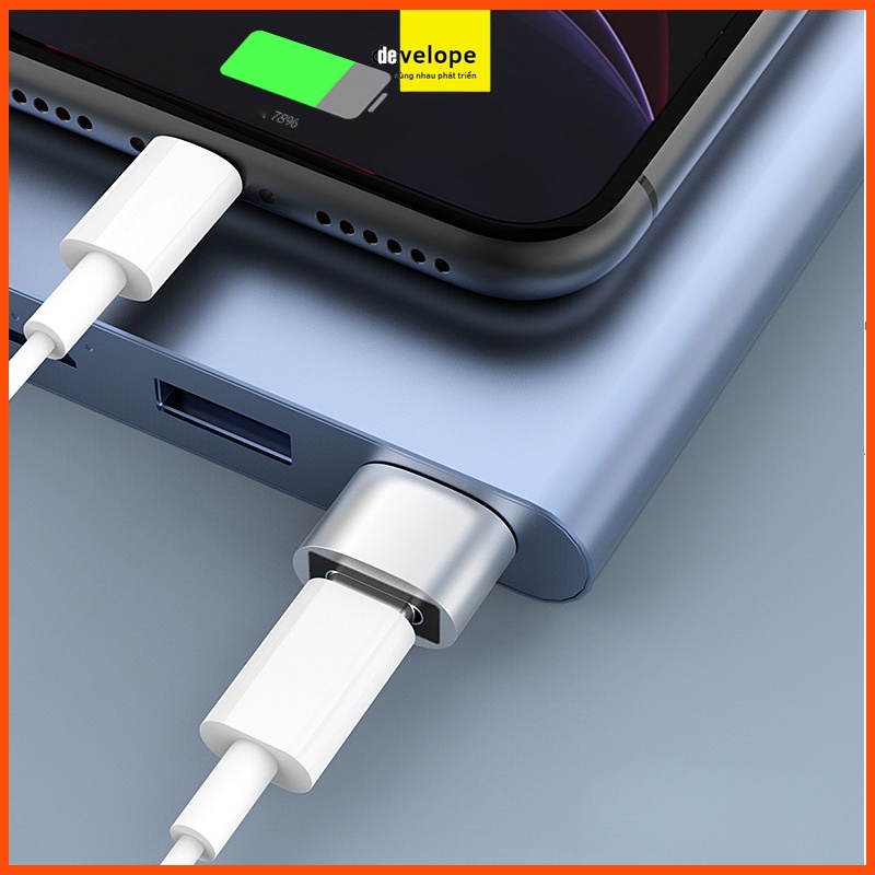 USB nghe nhạc, bộ chuyển đổi OTG âm thanh, jack chuyển đổi tai nghe - sạc USB sang USB-C -DEVELOPE
