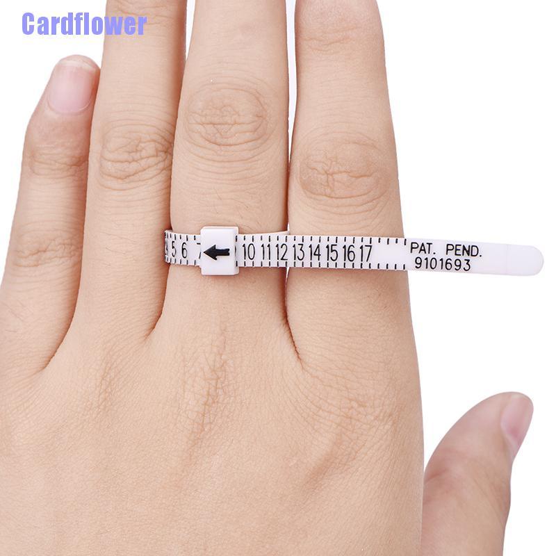 (Hàng Mới) Thước Đo Kích Thước Nhẫn Đeo Ngón Tay