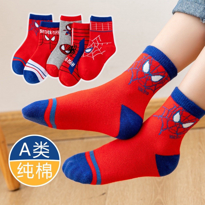 HÀNG MỚI VỀ  VỚ NHỆN BÉ TRAI - VỚ COTTON SPIDERMAN NHIỀU MẪU