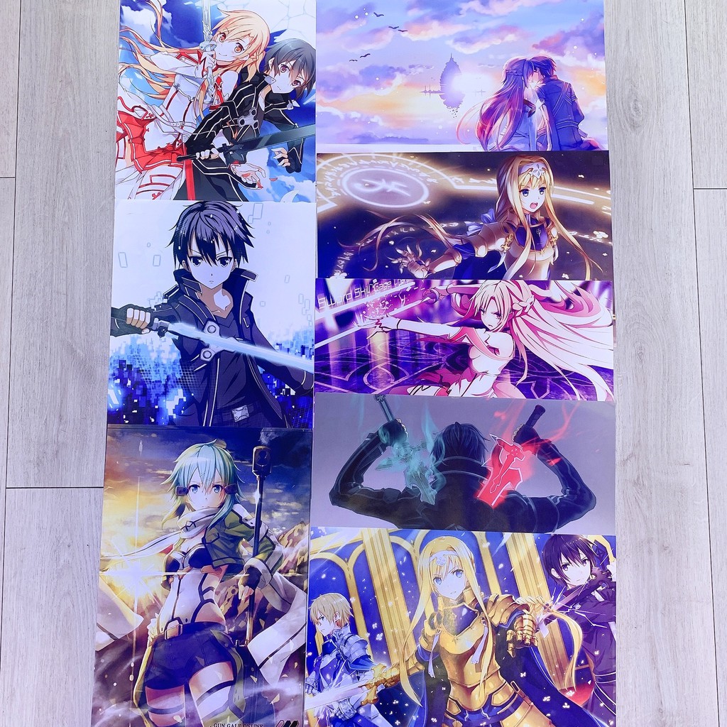 [8 Tờ] Poster Khổ A3 SAO Sword Art Online