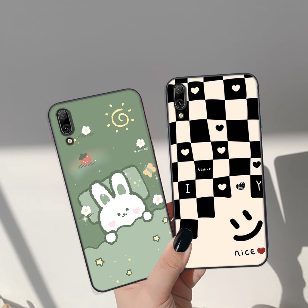 Ốp lưng Huawei Y7 PRO 2019 in hình Gấu nâu - hồng, Gấu Be@rick  cực CUTE, DỄ THƯƠNG