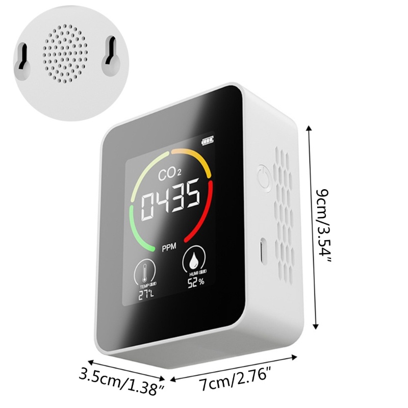 Thiết Bị Phát Hiện Chất Lượng Không Khí Carbon Dioxide Đa Năng Cho Gia Đình