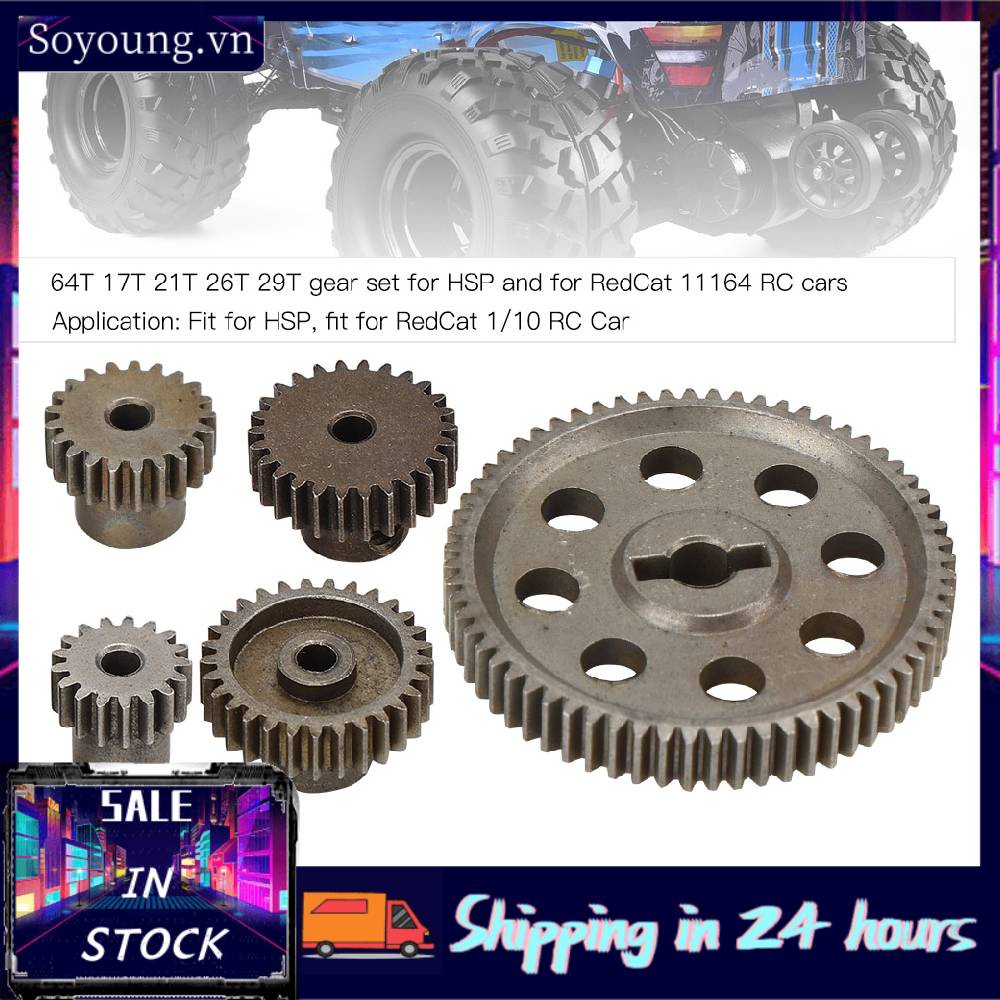 RC Động Cơ Bánh Răng Mô Tơ 64t 17t 21t 26t 29t Cho Xe Tải Hsp Brontoosaurus 1 / 10 Truck 94111