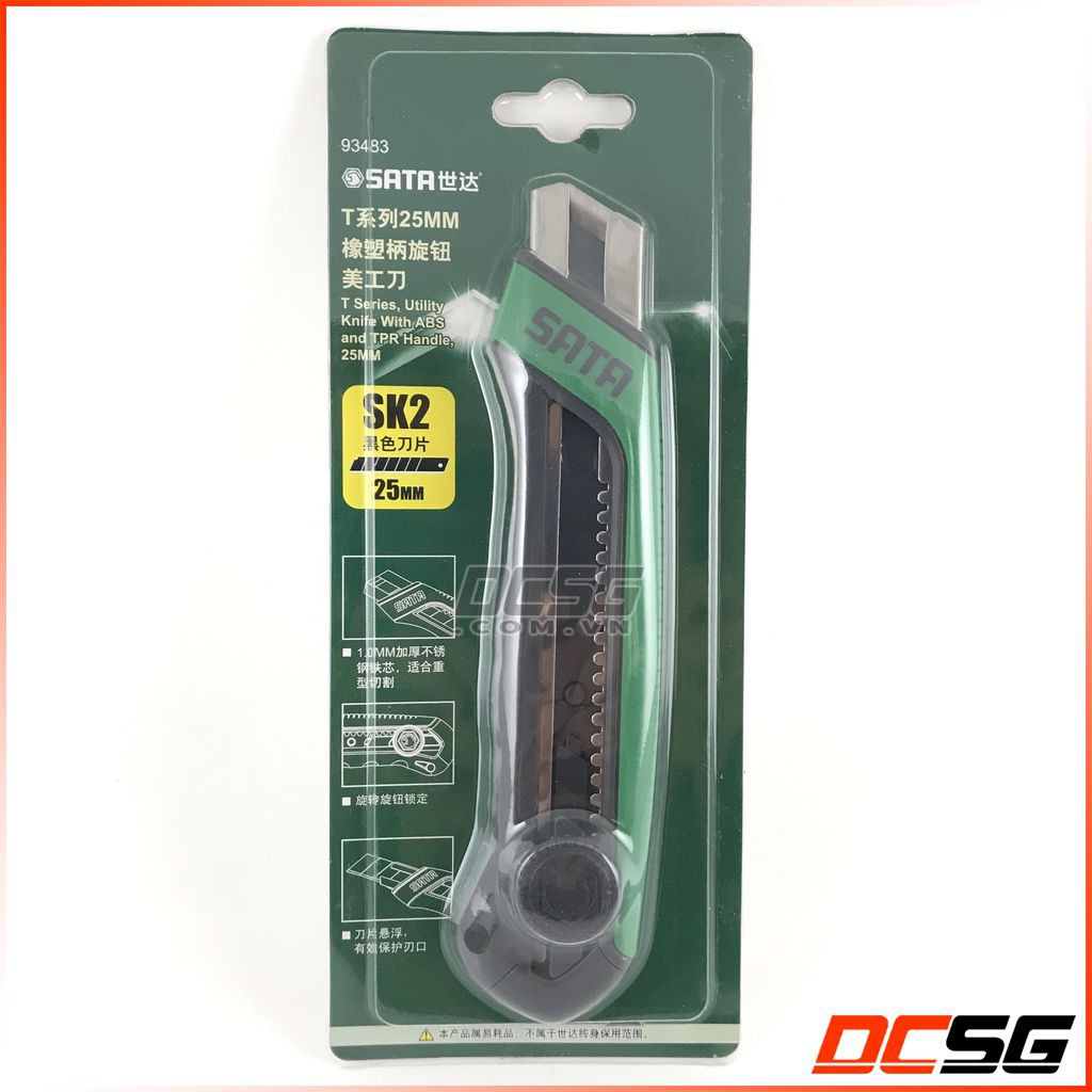 Dao rọc giấy chuyên dụng 25mm Sata 93483