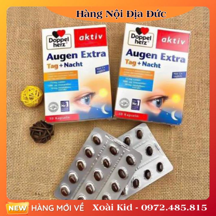 [auth] Viên Uống Bổ Mắt Doppelherz Augen Extra - Bổ Sung Vitamin A, Chống Mỏi Mắt, Tăng Cường Thị Lực [Hot]