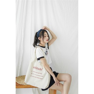 (Freeship từ 50k) MODI- Túi tote attitude' Hàn Quốc siêu hot