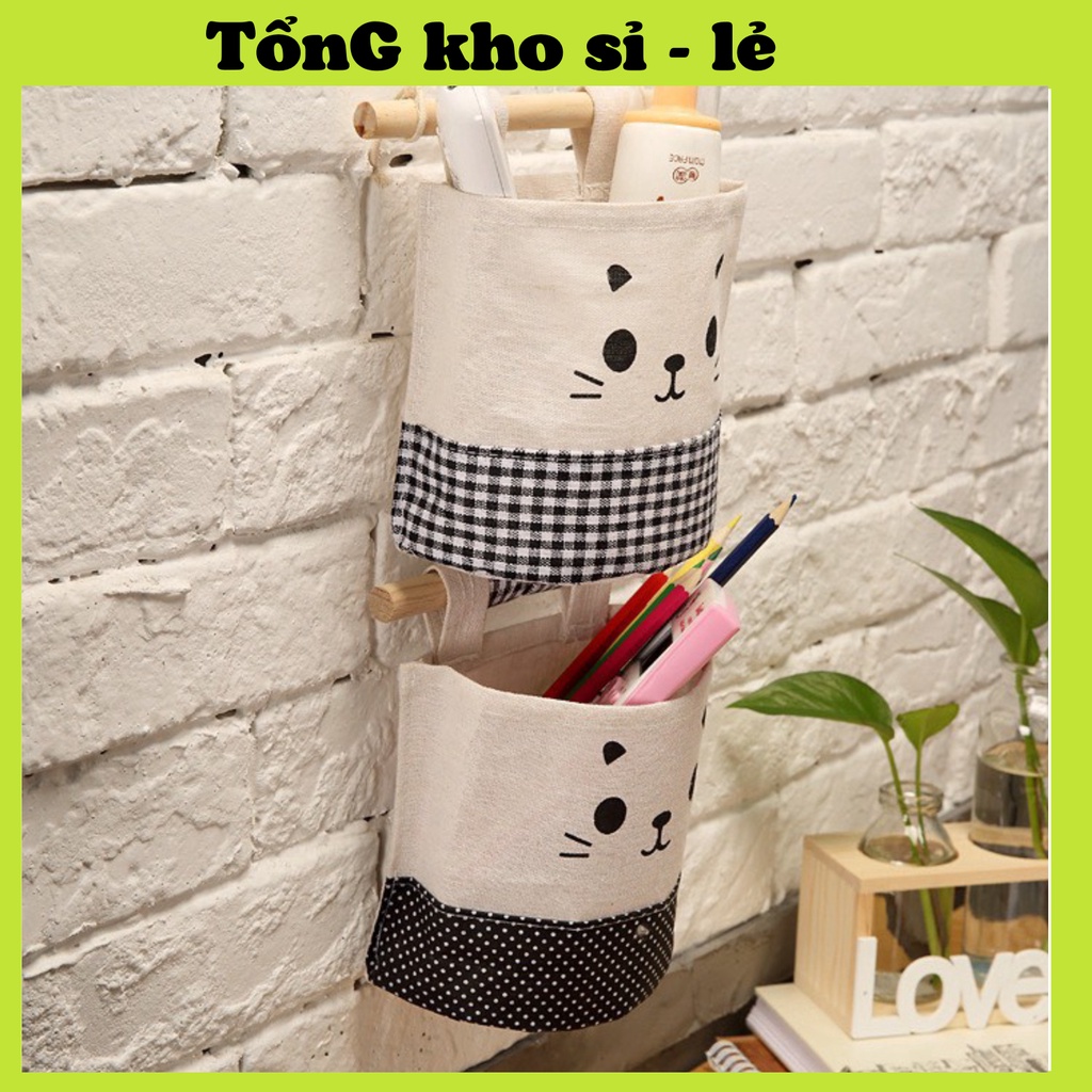 TÚI TREO TƯỜNG HÌNH MÈO XINH XẮN ĐA NĂNG 88098  TỔNG KHO SỈ VP88
