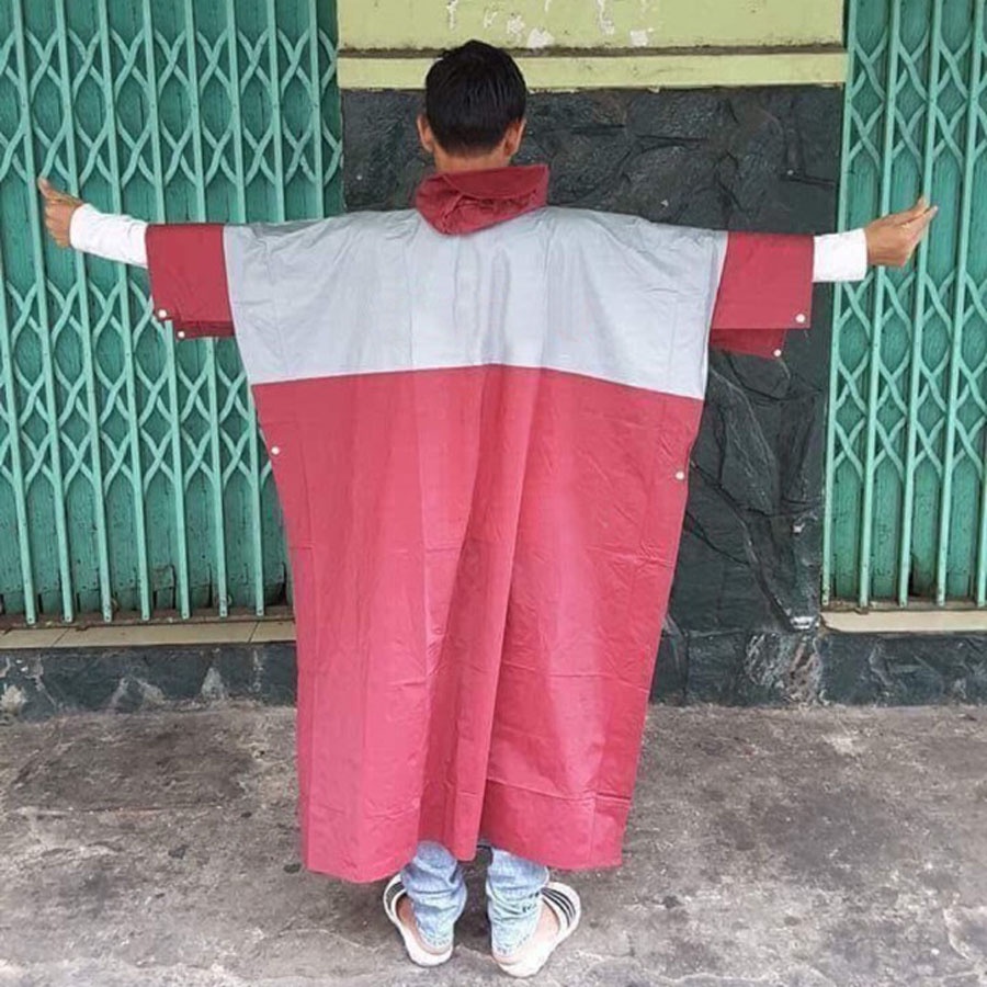 [Siêu rẻ] COM BÔ 2 Cái Áo mưa cánh dơi Honda chỉ 80k giá siệu rẻ thích hợp tiện lợi cho mọi người