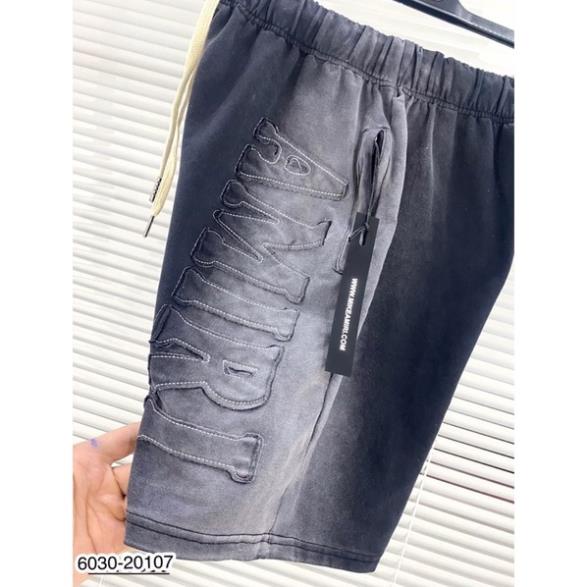 Quần Đùi Thêu AMR Loang Đen Cho Nam - Quần Ngố Nam AMR Loang Siêu Chất