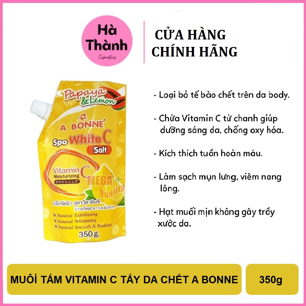 Muối tắm sữa bò tẩy tế bào chết A Bonne Spa Milk Salt 350g Thái Lan, Cam kết hàng chính hãng | BigBuy360 - bigbuy360.vn