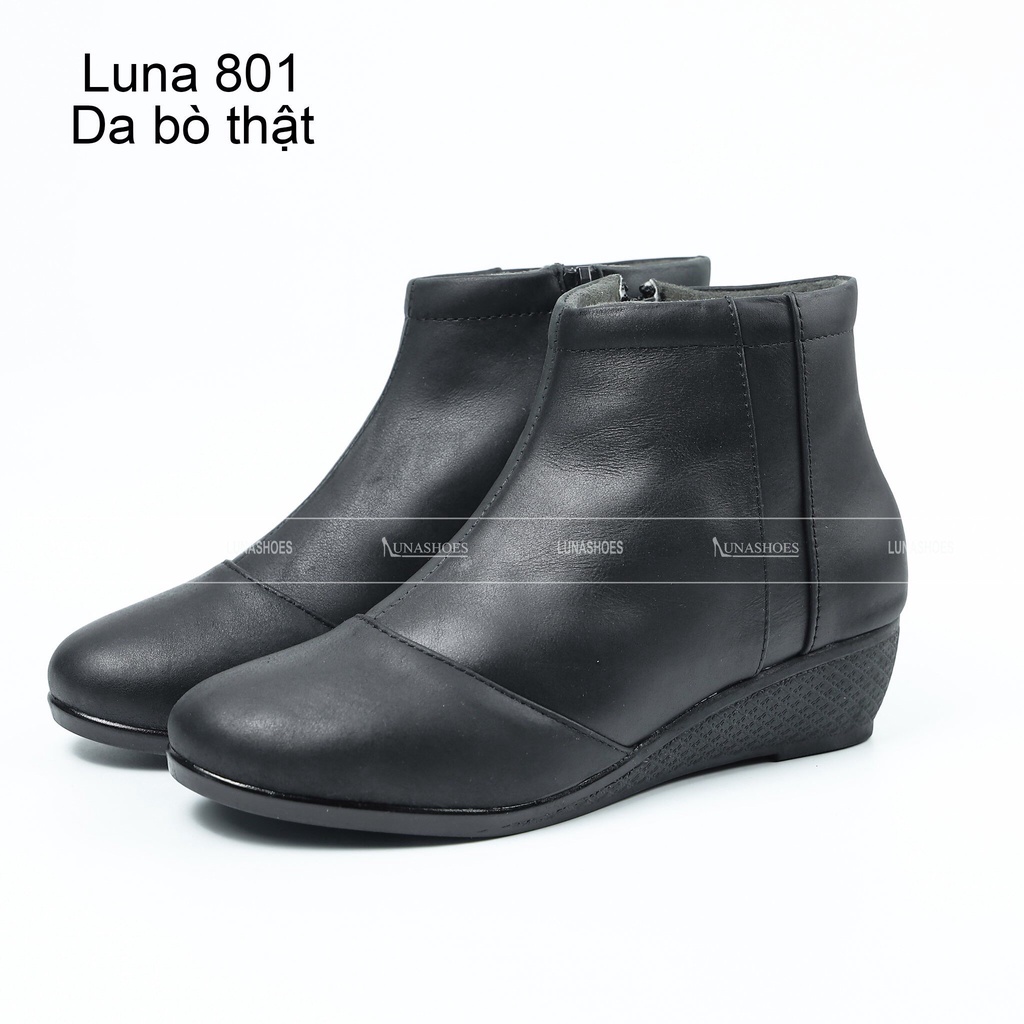 Giày Bốt Nữ LUNA 801  Da bò 100% bảo hành 2 năm fullbox