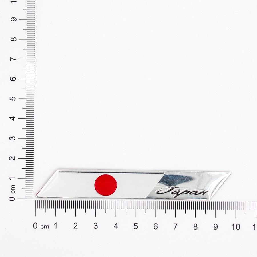 Sticker metal hình dán kim loại Sticker Factory - Chủ đề cờ Nhật Bản Ngang 10x1.5cm