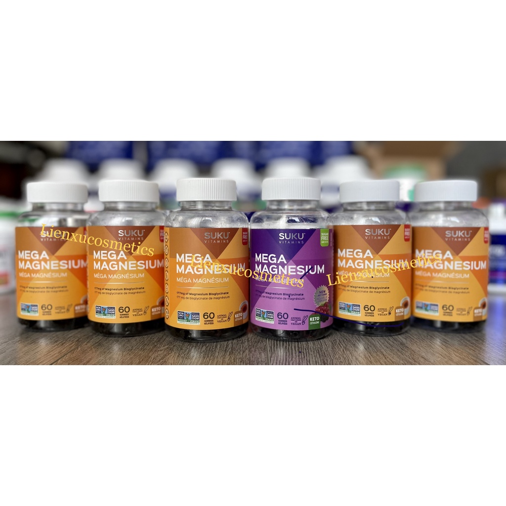 Viên bổ sung magie Jamieson’s magnesium gummies 20mg, vị việt quất-nho 60 viên, hsd 2024