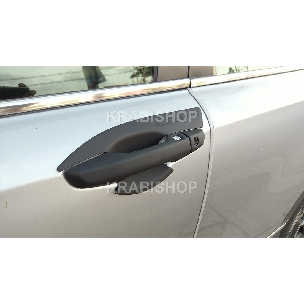 Tay cửa, hõm cửa, nẹp cốp sau CRV 2018-2023 Carbon Đen nhám mạ crom Artistar