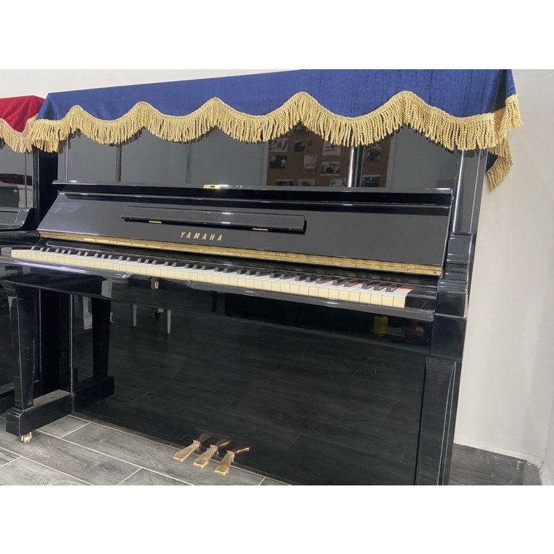 Khăn Phủ Đàn Piano Upright Nhung Xanh