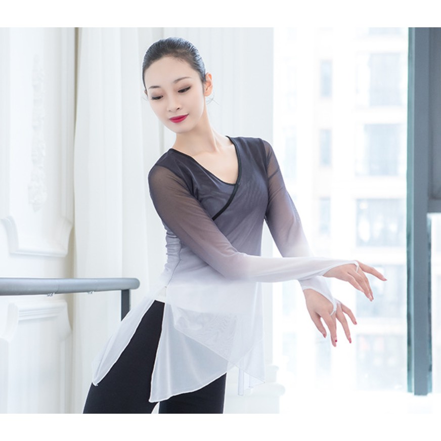Áo lưới xỏ ngón A33 Trang phục biểu diễn Áo thiết kế BẢO CHÂU