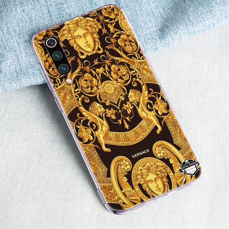 Ốp Điện Thoại Mềm Trong Suốt In Logo Versace Cho iPhone 13 12 11 Mini Pro Max 13pro 12pro YN112
