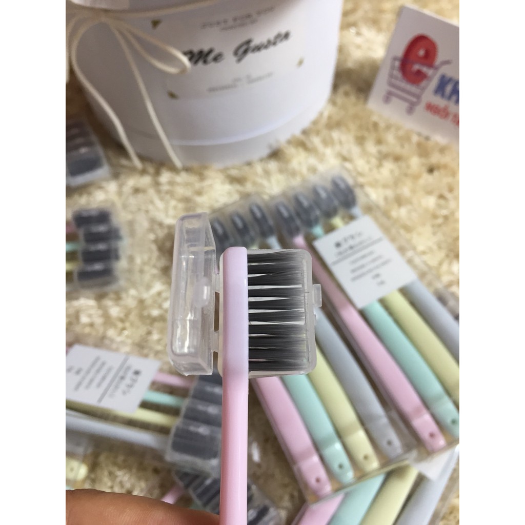 SET 4 BÀN CHẢI ĐÁNH RĂNG THƯƠNG HIỆU MUJI- HÀNG XUẤT NHẬT - CÔNG NGHỆ NANO