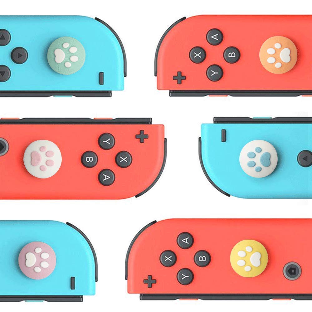 1 Nút Điều Khiển Hình Chân Mèo Cho Nintendo Switch Joy Con Lite Animal Crossing Analog