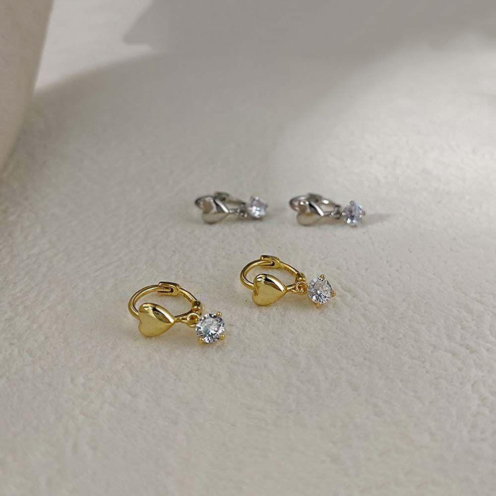 Bông Tai Hình Tròn Lấp Lánh Ngọt Ngào Cho Nữ