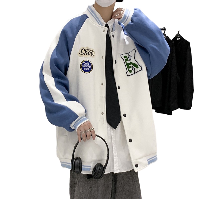 Áo Khoác Bóng Chày Nam Thời Trang Hàn
