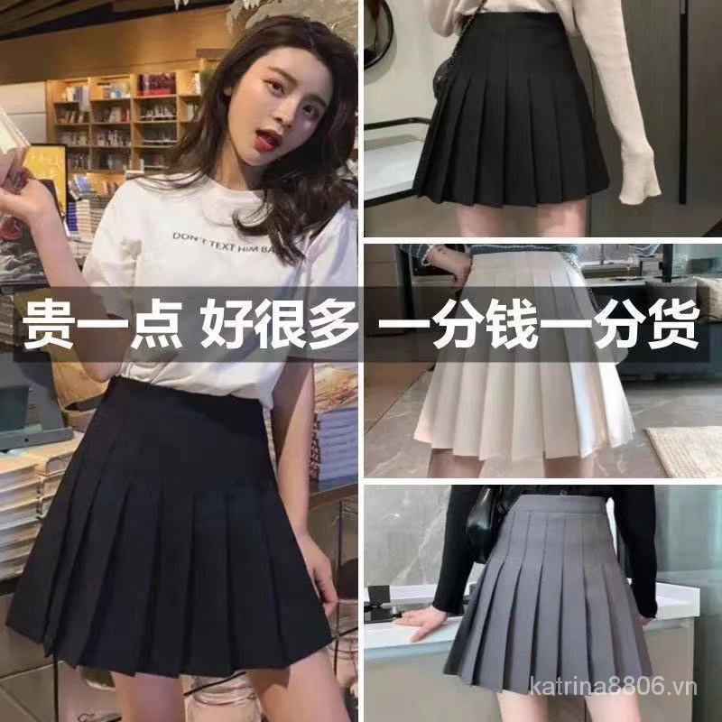 Đen Chân Váy Ngắn Lưng Cao Xếp Ly Phong Cách Hàn Quốc Thời Trang Mùa Hè Cho Nữ | BigBuy360 - bigbuy360.vn