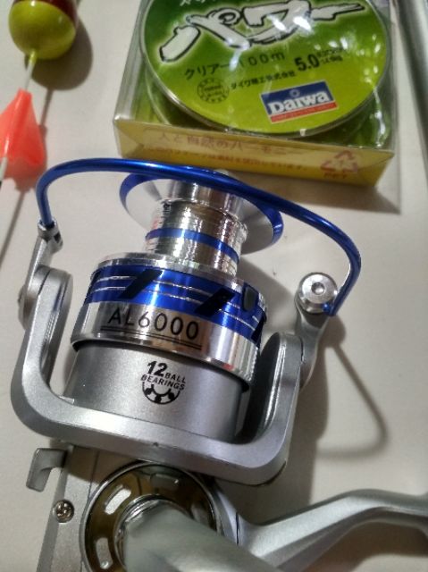 Combo bộ cần rút Shimano 2m70, máy AL6000, kèm 11món phụ kiện