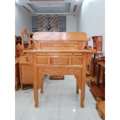 Bàn Thờ Bàn Cúng 2 Tầng gỗ Gõ Đỏ bàn cúng gỗ gõ,bàn thờ gia tiên:   88cm và 1m27 và 1m54