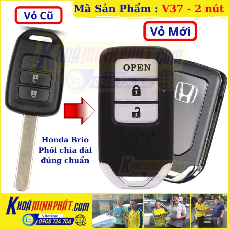 Vỏ Độ gấp Chìa khoá xe Honda Brio và Honda City