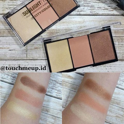 BẢNG PHẤN MÁ HỒNG &amp; TẠO KHỐI &amp; BẮT SÁNG 3 IN 1 CITY COLOR SUNLIGHT TRIO