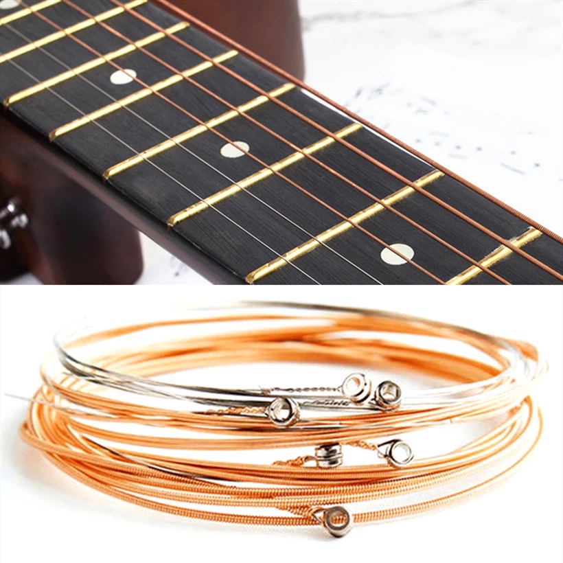 Set 6 Dây Đàn Guitar Bằng Đồng Chất Lượng Cao Cho Người Mới Bắt Đầu