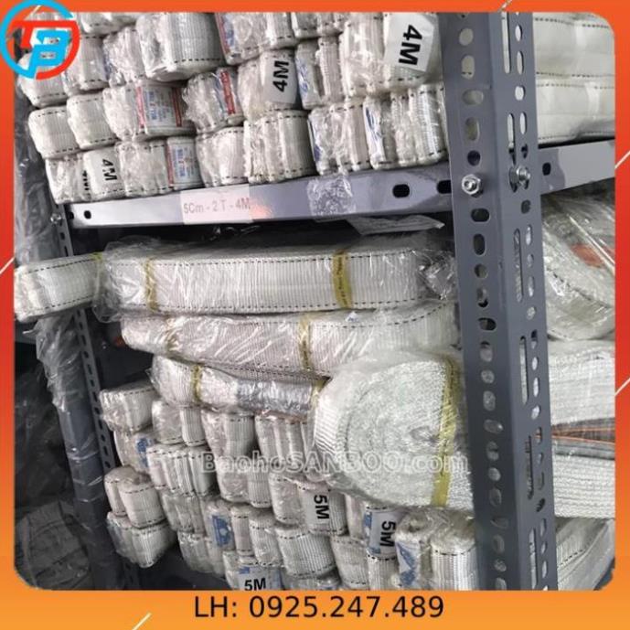 Dây cáp vải cẩu hàng 2 tấn x 4 mét - rộng 5cm - Hệ số 5:1
