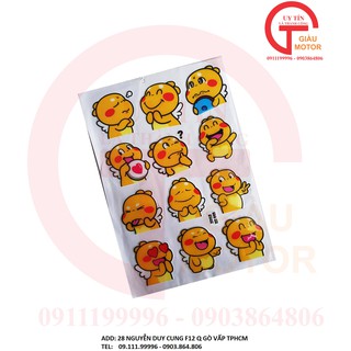 [GIÁ RẺ] TẤM TEM HÌNH CHÚ KHỦNG LONG VÀNG DỄ THƯƠNG DÁN TRANG TRÍ VẬT DỤNG BẰNG NHỰA DẺO, BỀN ĐẸP.CHỐNG NƯỚC