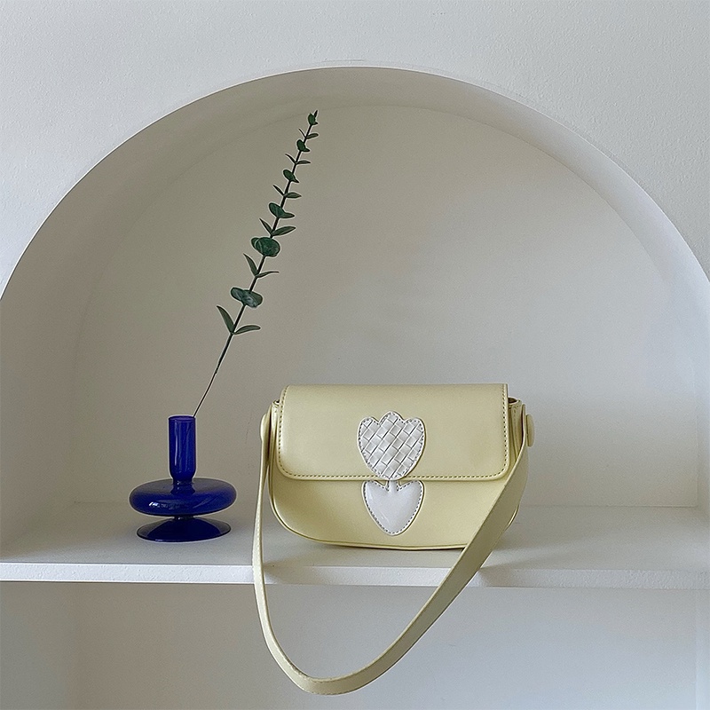 IELGY Túi Đeo Vai In Họa Tiết Trái Tim Thời Trang Cho Nữ