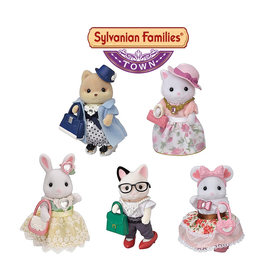 Đồ Chơi Sylvanian Families Thời Trang Thành Thị Của Quý Cô Thỏ Sữa Milk Rabbit Town Fashion Outfit Set