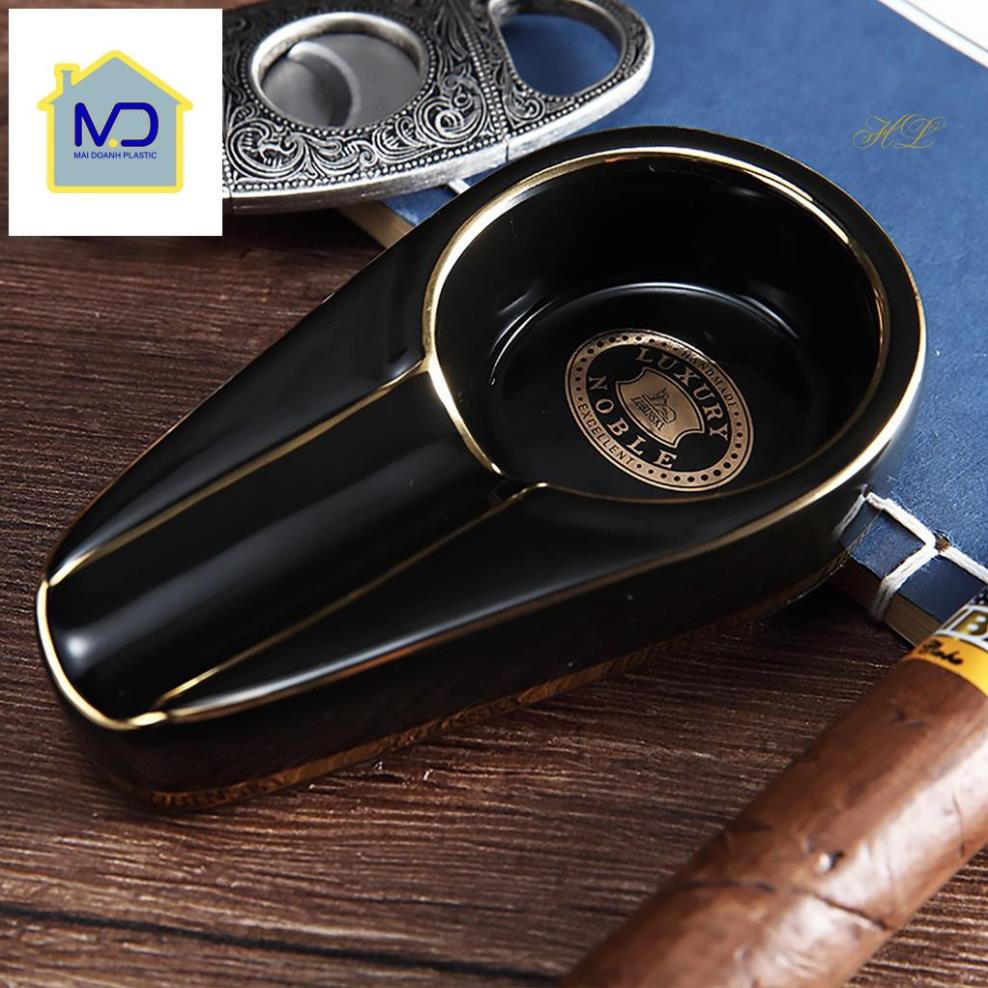 (siêu phẩm) Gạt tàn Cigar (1 Điếu - Chất liệu Sứ)