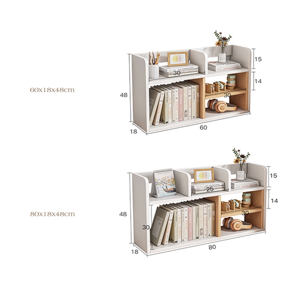 Kệ sách để bàn, kệ sách gỗ đa năng decor bàn làm việc phong cách hiện đại - SGP157