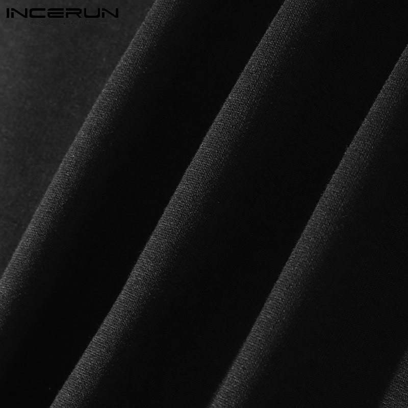 Áo croptop Incerun sát nách in họa tiết phong cách cổ điển thời trang mùa hè cá tính cho nam