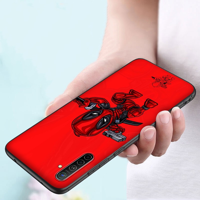 Realme 2 3 5 5i 5s 6 C2 C3 6i Q Pro TPU Soft Silicone Case Casing Cover PZ122 Marvel comic Deadpool