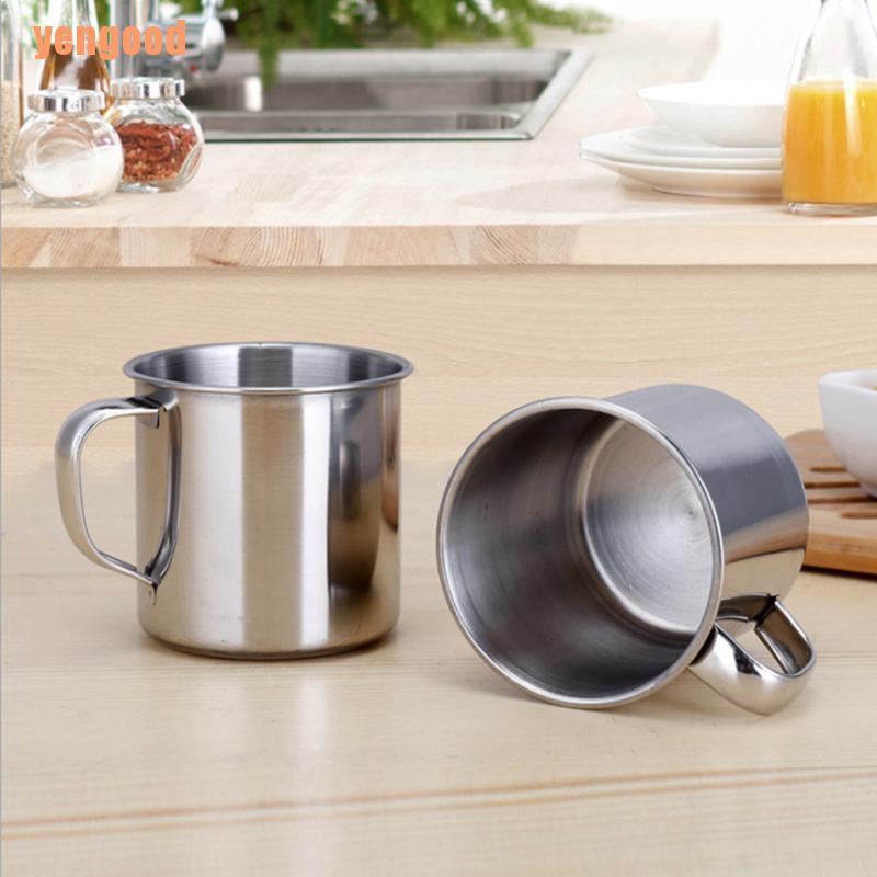 Bộ 6 Cốc Uống Cà Phê Bằng Thép Không Gỉ Tiện Dụng Cho Hoạt Động Ngoài Trời