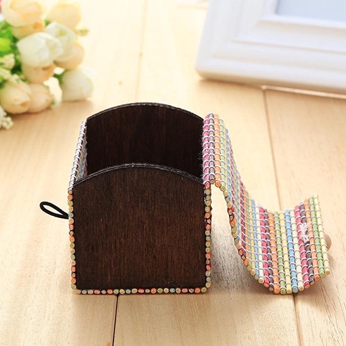 Hộp đựng trang sức bằng gỗ tre thiết kế dễ thương sáng tạo