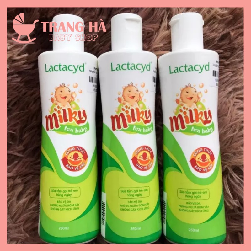 Sữa Tắm Gội Cho Bé Lactacyd Milky Chính Hãng