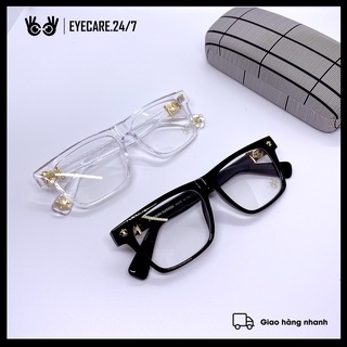 [CẮT MẮT CẬN]Gọng kính Chrome Heart Nam Nữ Cao Câp Tròng 0 Độ Kiểu Dáng Hàn Oversize Hot Trend GKC001