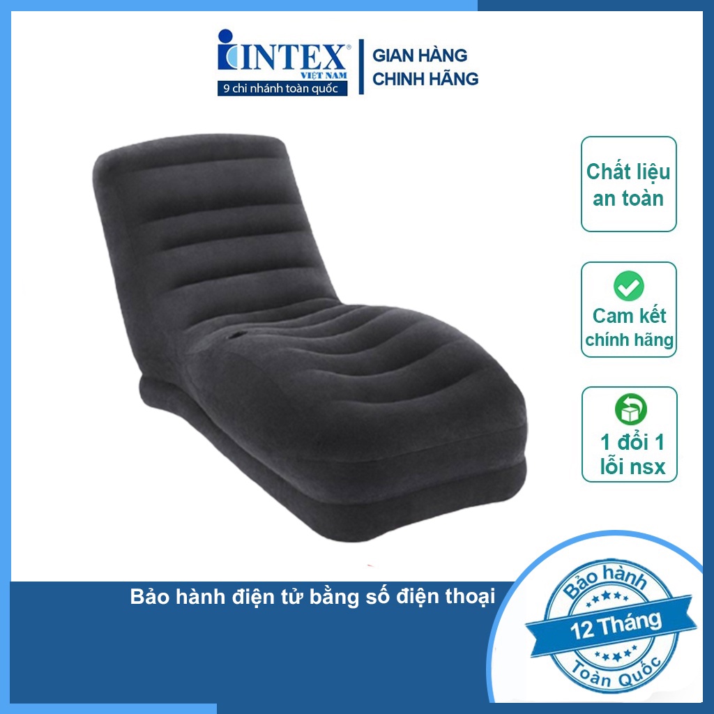 Ghế hơi tựa lưng Intex cao cấp 68595 - Kèm bơm điện