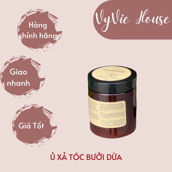 Ủ Xả Bưởi Dừa | Ủ xả thảo dược thiên nhiên dưỡng tóc mềm mượt, chắc khỏe