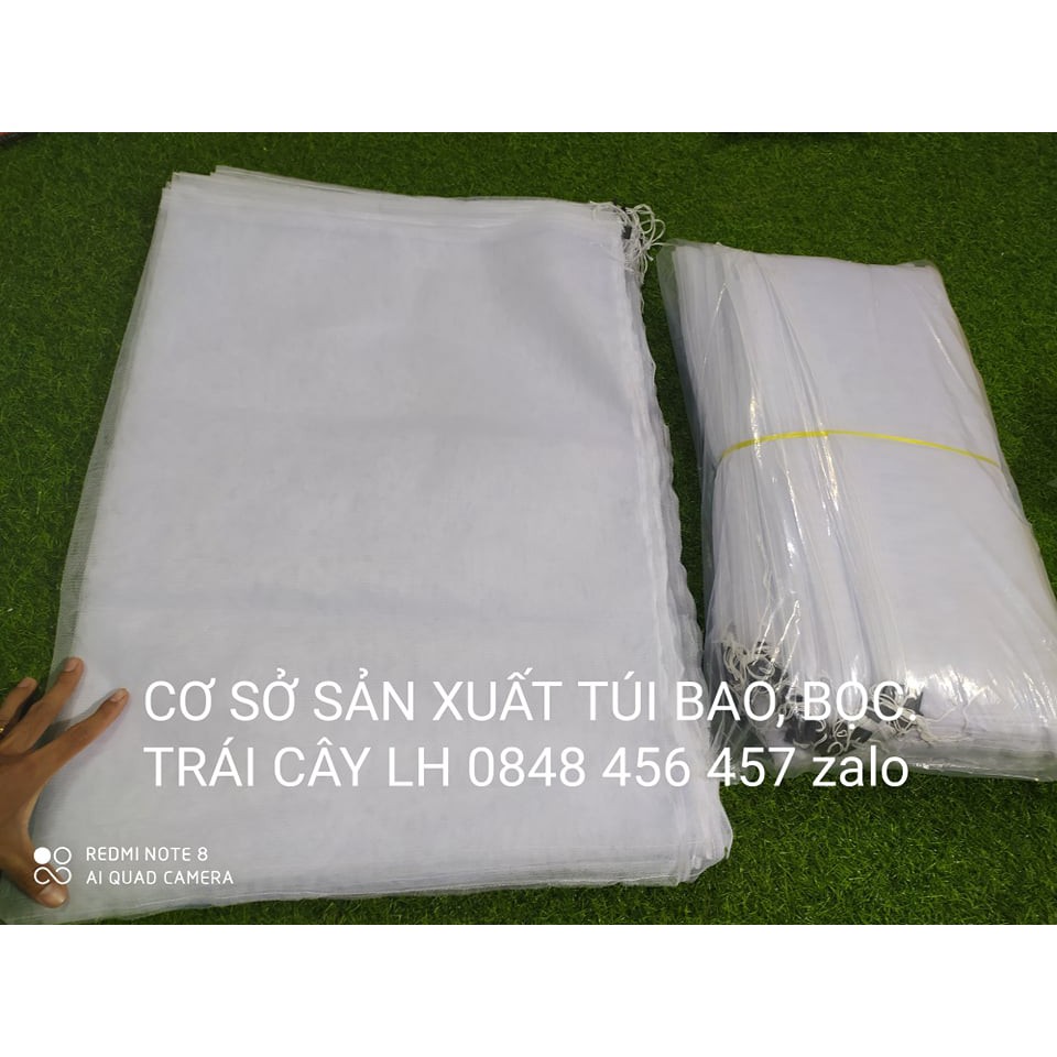 3,x00₫ [50*70cm] 100 cái TÚI BAO, BỌC MÍT THÁI LƯỚI TỐT 50*70 -TÚI BỌC TRÁI CÂY kích thước 50*70cm